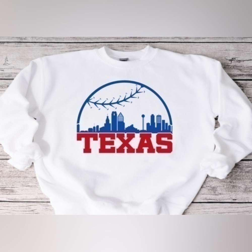 Texas Rangers Skyline Crewneck
